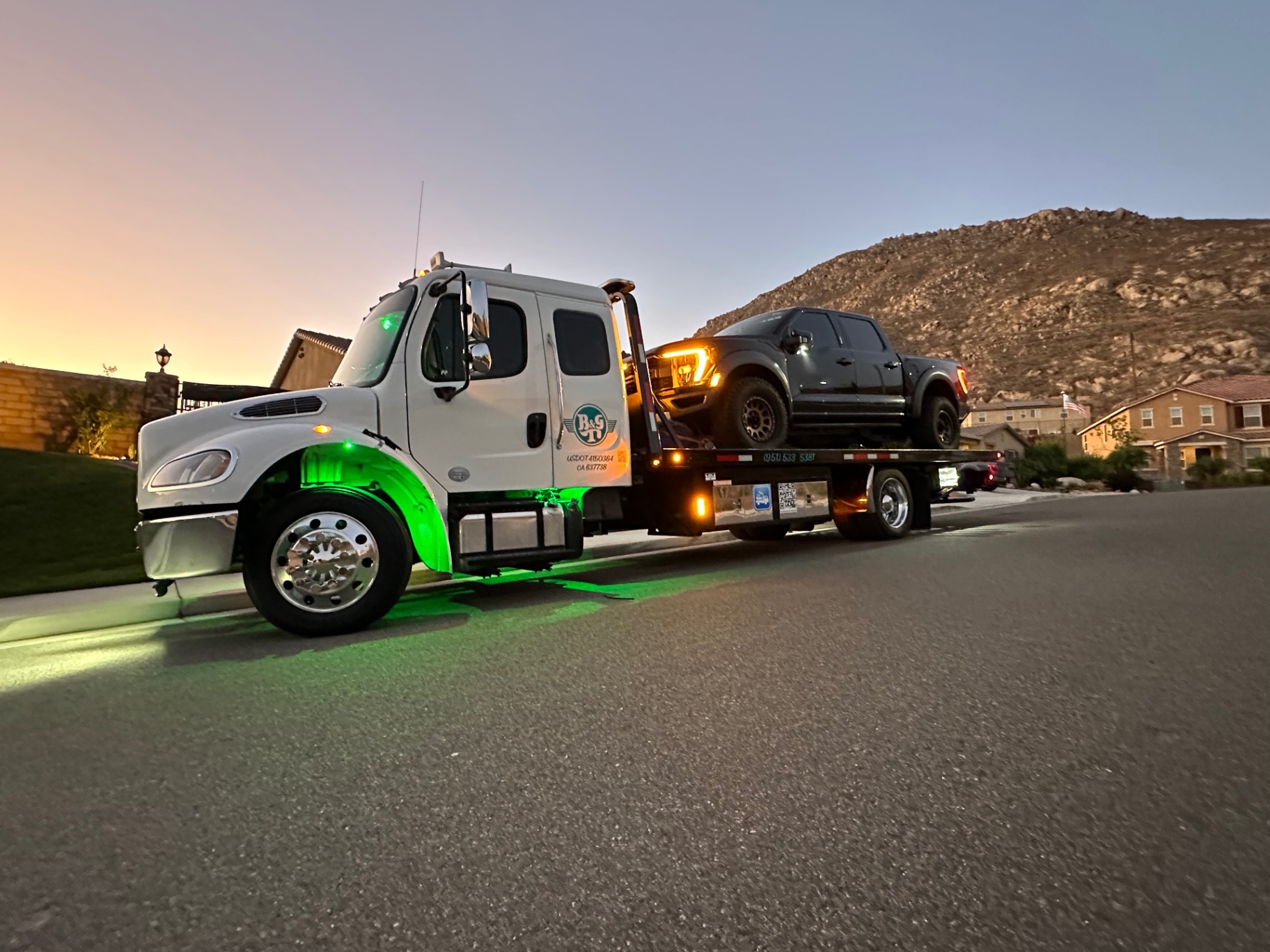 B&G Towing fleet in action