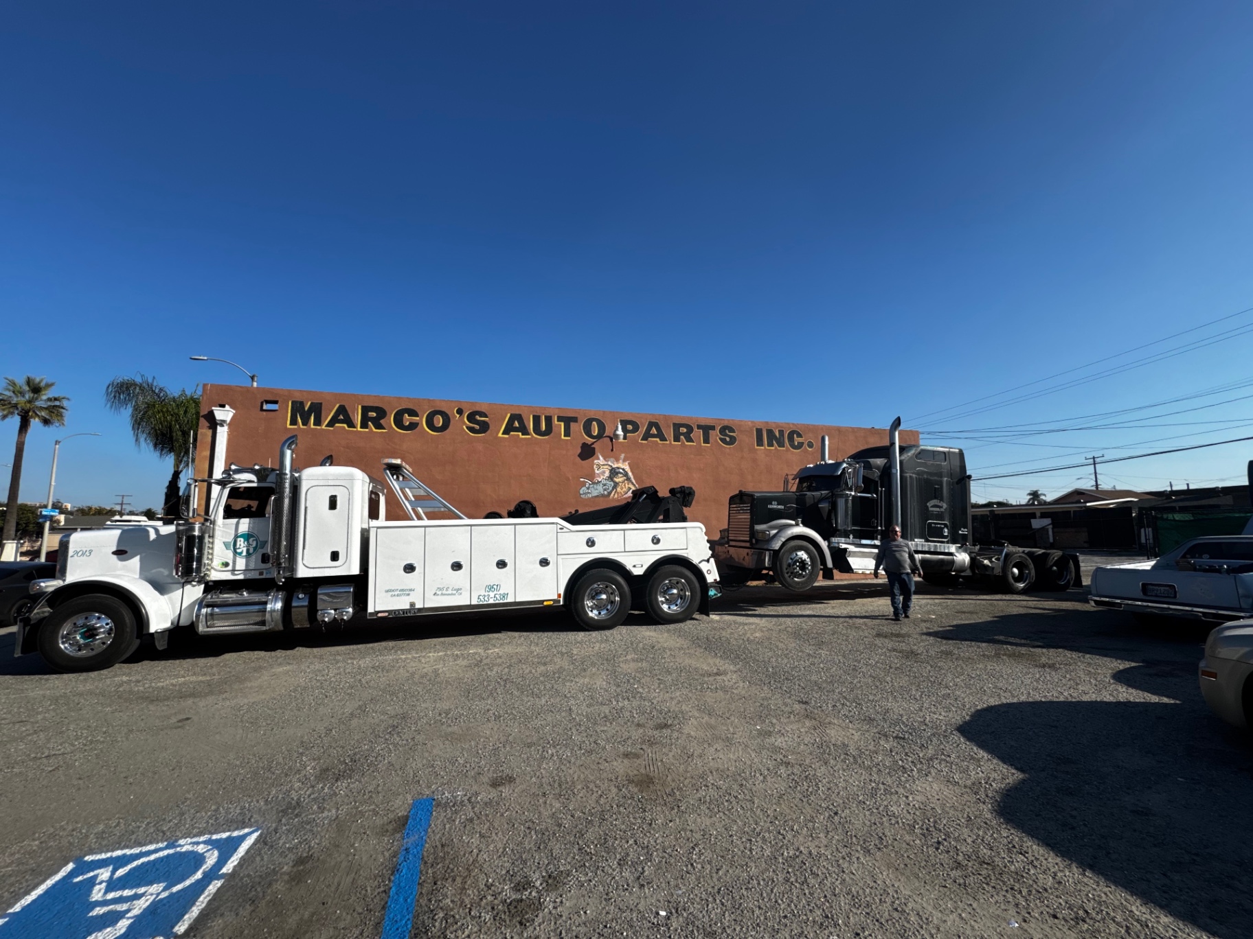 B&G Towing fleet in action
