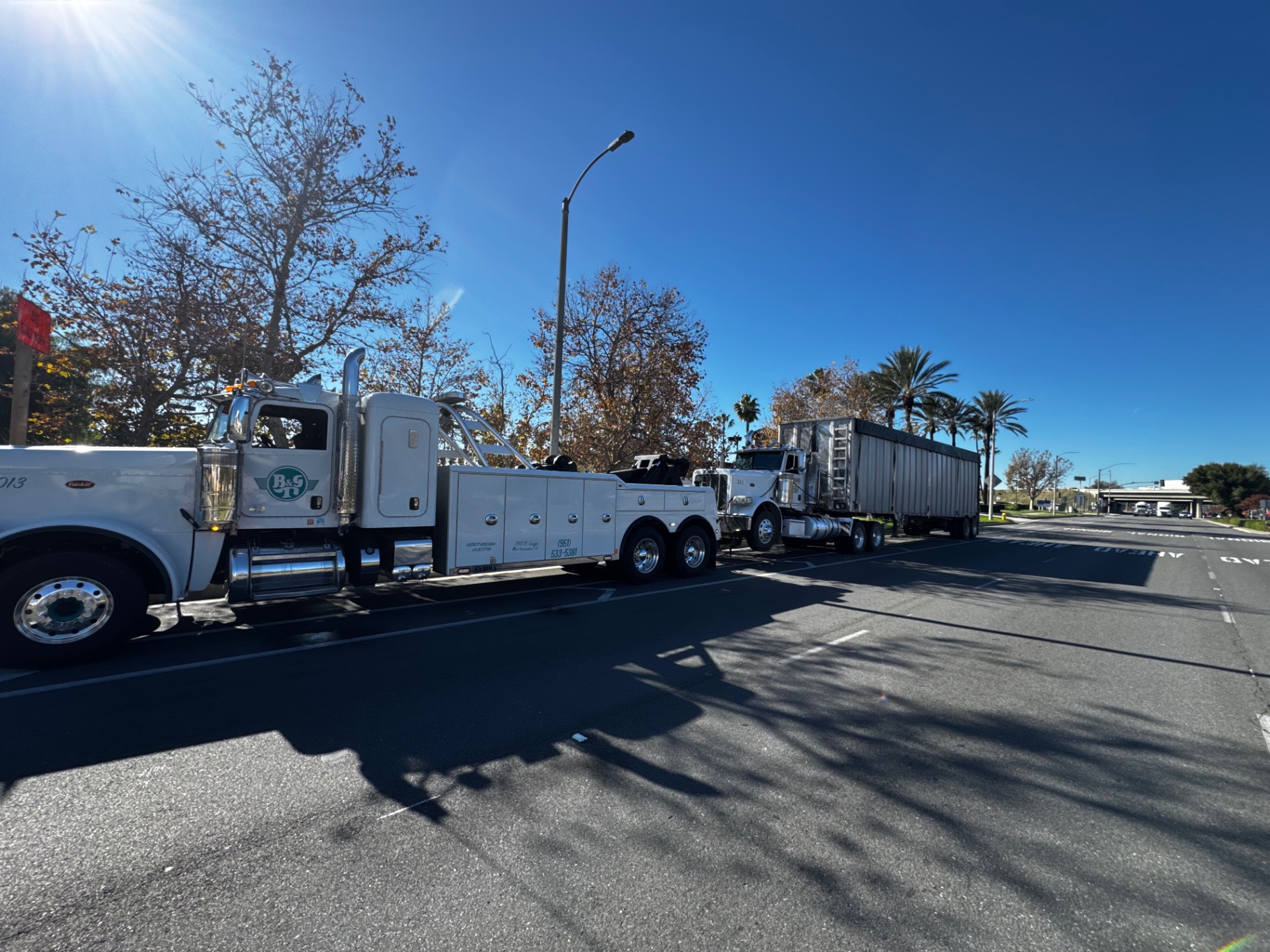 B&G Towing fleet in action
